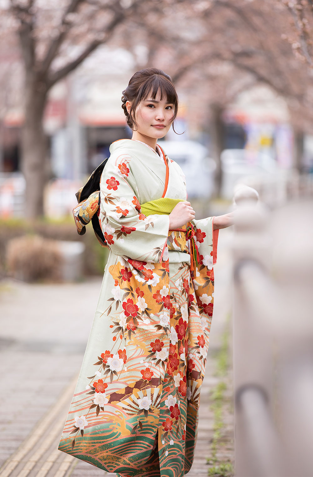 青海波桜尽くし京友禅振袖