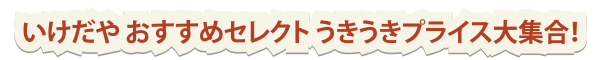 いけだやおすすめセレクト　うきうきプライス