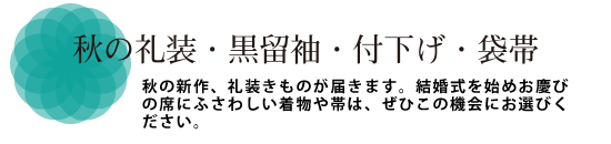 秋の礼装きもの