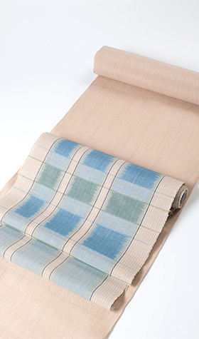 結城ちぢみ+八重山上布帯