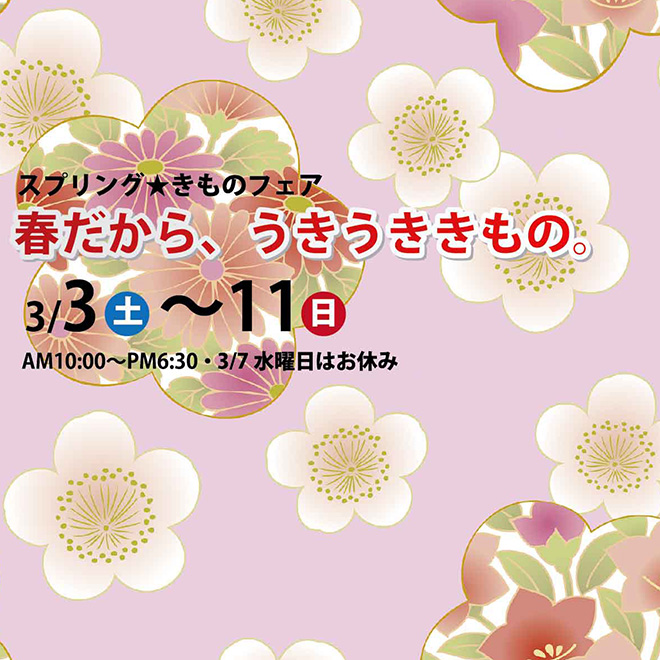 春だから、うきうききもの。